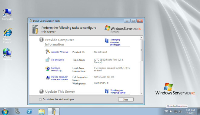 Windows Server 7 Aero Windows Server 7 Aero