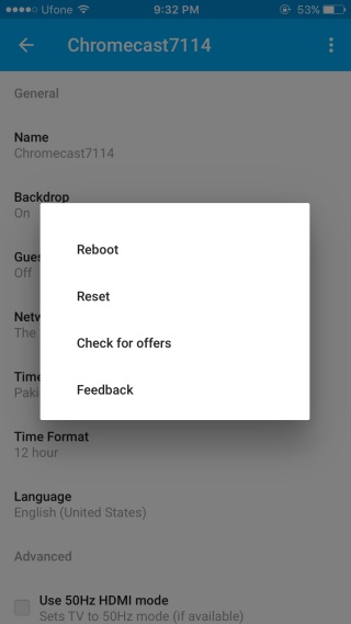 Chromecast-reset