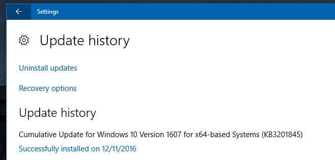 Windows Update KB3201845