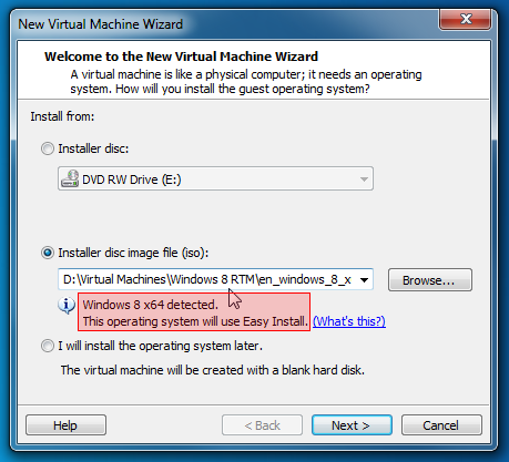 Windows 8 VMware einfache Installation (2)