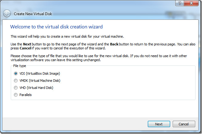 VDI Virtual Box Disk Image