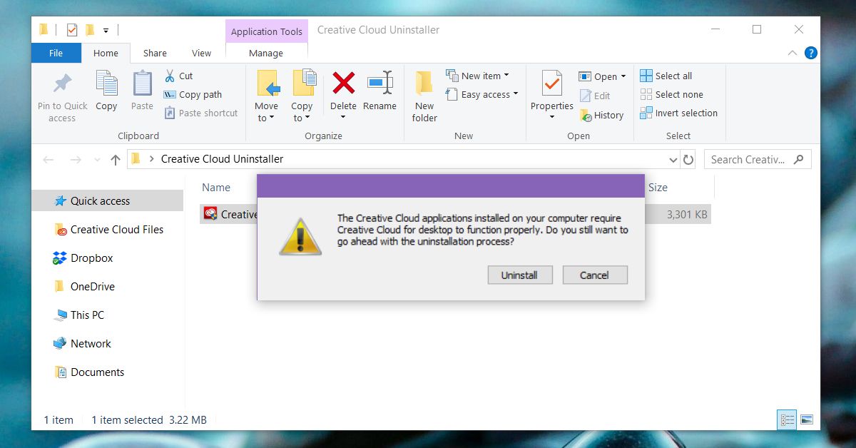 adobe cc uninstaller