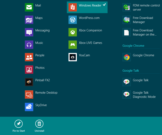 Windows 8 Pin Tile към стартовия екран