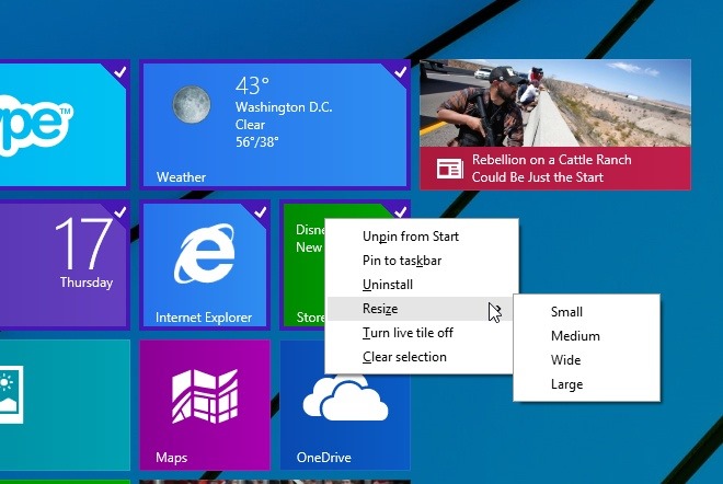 Початковий екран Оновлення Windows 8.1 Меню 1_Контекст Початковий екран Оновлення Windows 8.1 Меню 1_Контекст