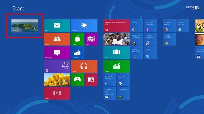 Start menu_Windows 8