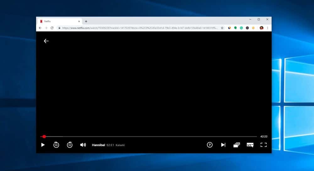 Netflix - ไม่สามารถจับภาพหน้าจอใน Windows 10