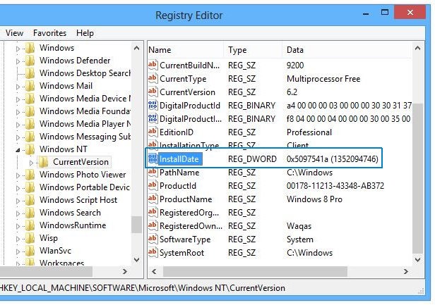 Fecha y hora Instalación de Windows_Método 4_Paso 2