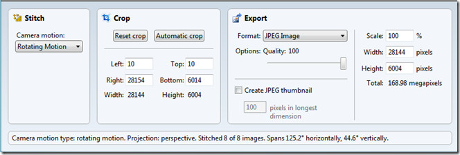 Options de l'éditeur d'images composites Microsoft