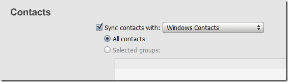 Sinkronizirajte iPhone s Windows kontaktima