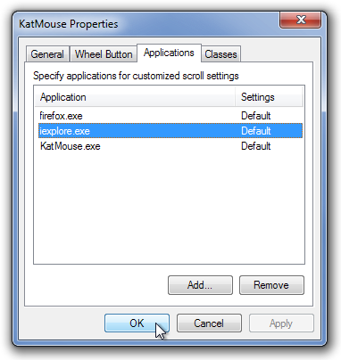 KatMouse Properties