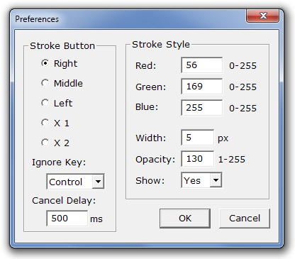 StrokePlusの設定