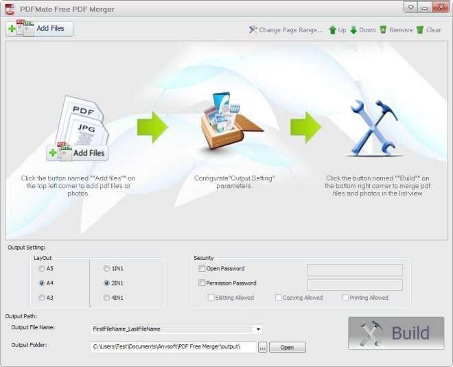 PDFMate Gratis PDF-sammanslagning