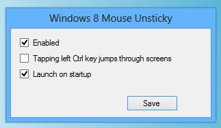 Windows 8 Mouse Unsticky