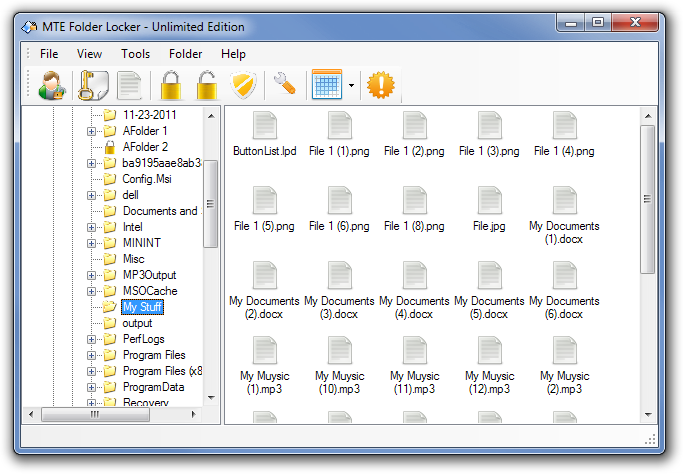 MTE Folder Locker - إصدار غير محدود