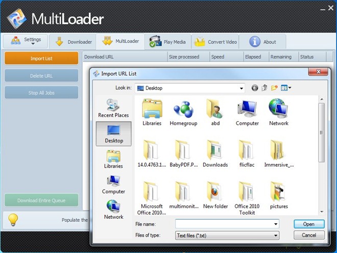 MultiLoader-Importliste MultiLoader-Importliste