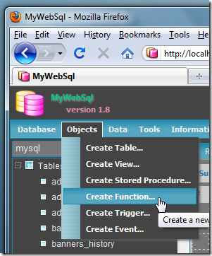 „MyWebSql“ - 3