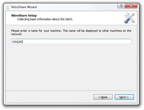 NitroShare Wizard_Name