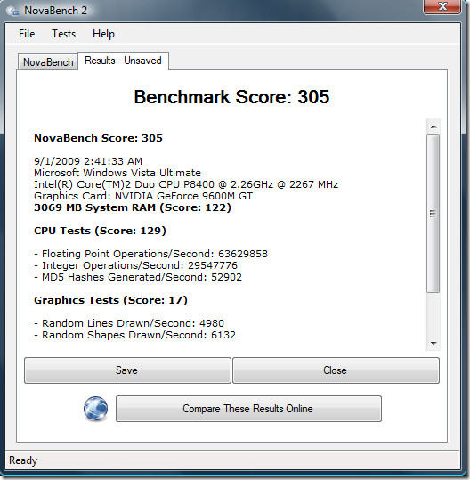 Nova Benchmark