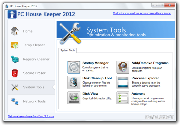 PC House Keeper 2012 Systeemtools