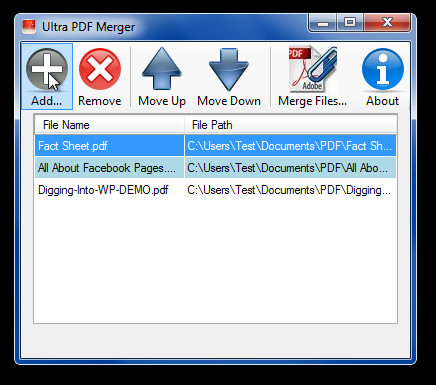 Ultra PDF susijungimas