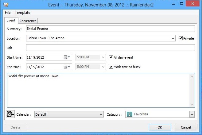 Rainlendar_Event Rainlendar_Event