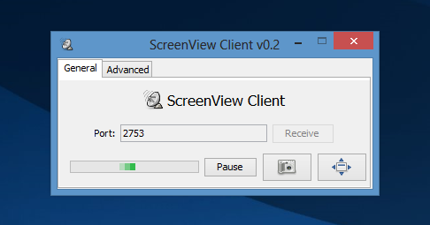 Klient ScreenView