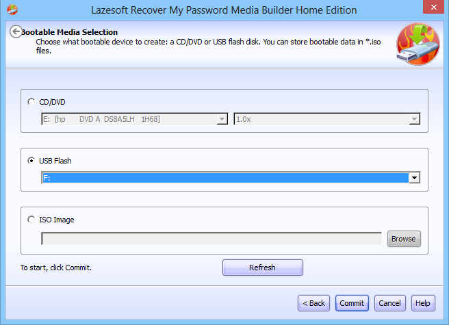 Lazesoft Obnoviť My Password_Media Builder