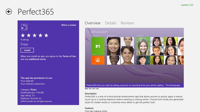 Perfect365_Windows Store