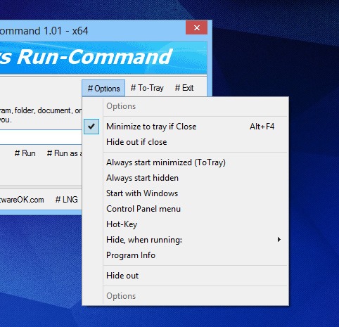 Run command. Run окно. VDF Run Command. Options.useprogramcache примеры.