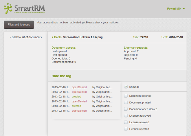 Historia de SmartRM