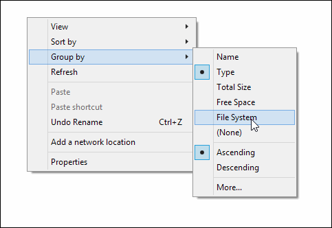 Group By - File System