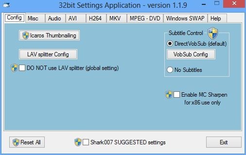 Codecs_Config di Windows 8