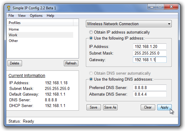 Configurare IP simplă 2.2 Beta 1