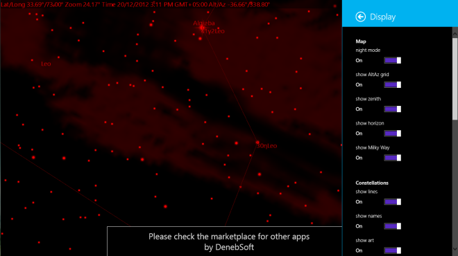 SkyMap_Windows 8_Display-indstillinger SkyMap_Windows 8_Display-indstillinger