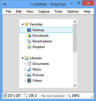 SnipSnip-File-Explorer-Tree-View-kuvakaappaus