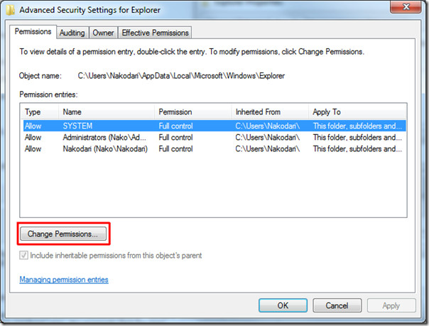 Erweiterte Sicherheitseinstellungen Windows 7 Erweiterte Sicherheitseinstellungen Windows 7