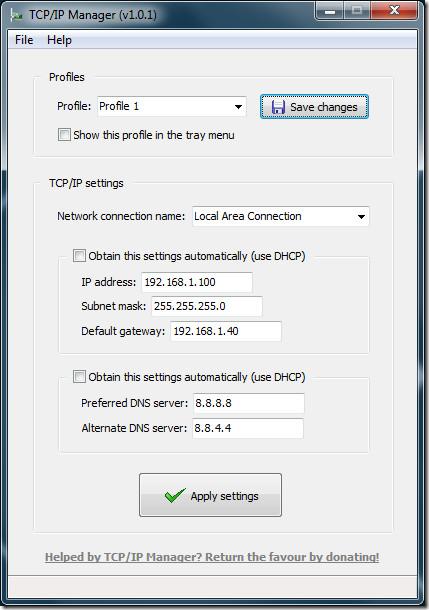 ตัวจัดการ TCP-IP