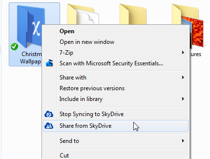 Partage SkyShellEx depuis SkyDrive