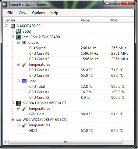 Apri Hardware Monitor