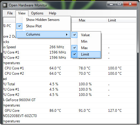 Open hardware monitor русский