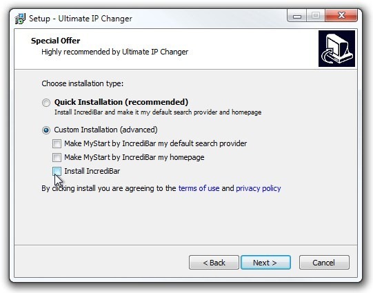 Setup - Ultimate IP Changer