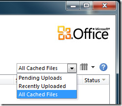 Office 2010 Yükleme Merkezi Önbelleğe Alınmış Dosyaları