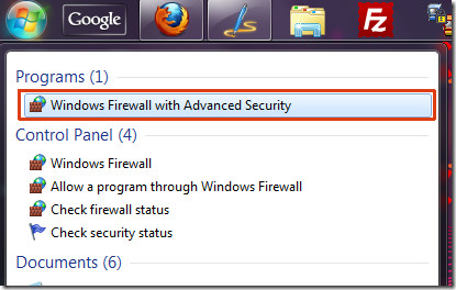 Windows-Firewall mit erweiterter Sicherheit