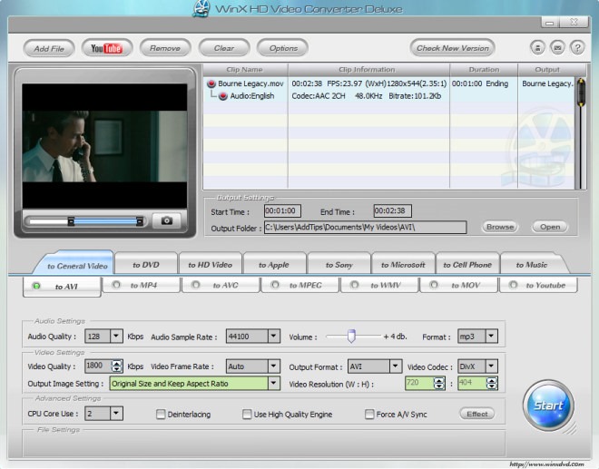 WinX HD Video Converter